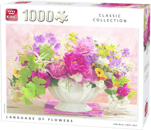 KING05377 - Puzzle 1000 Pièces Langages des fleurs - 1