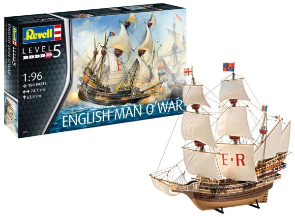 REV05429 - Bateau English Man O'War à assembler et à peindre - 1