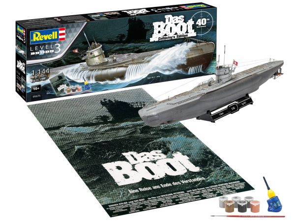 REV05675 - Bateau Das Boot Edition Collector - 40e anniversaire à assembler et à peindre - 1
