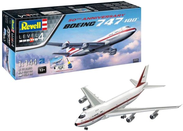 REV05686 - Boeing 747-100 50e anniversaire avec peinture à assembler et à peindre - 1