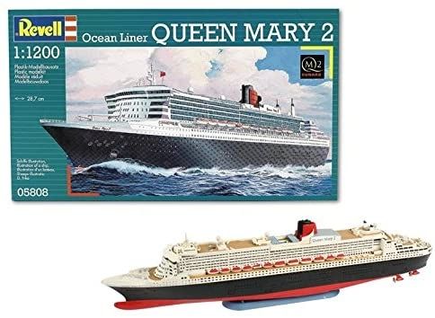 REV05808 - Bâteau de croisière QUEEN MARY 2 à assembler et à peindre - 1