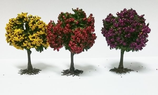 ART05819 - 3 arbres fleuris 6 cm - 1