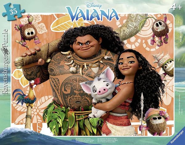 RAV061563 - Puzzle cadre 35 Pièces Les aventures de Vaïana et Maui - 1