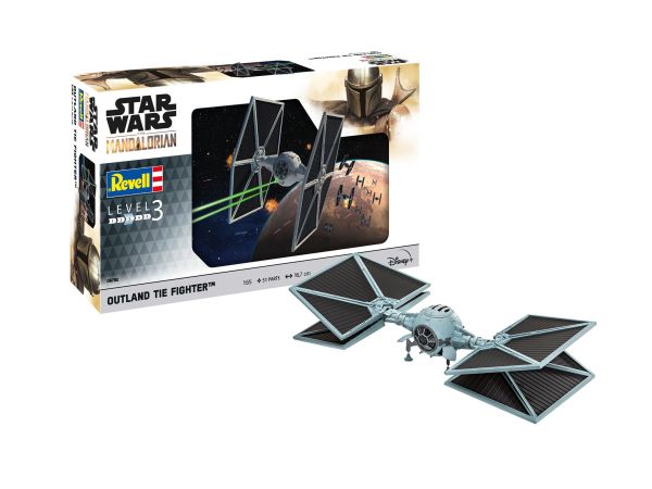 REV06782 - The Mandalorian: Outland TIE Fighter STAR WARS à assembler et à peindre - 1