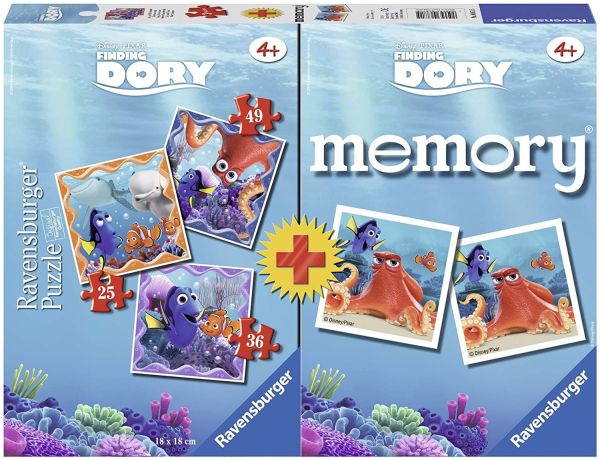 RAV068715 - 3 Puzzles 25, 36 et 49 Pièces + un Memory DORY - 1