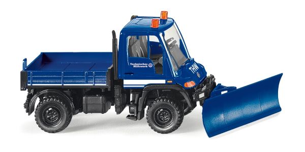 WIK069322 - UNIMOG U 400 benne avec lame THW - 1