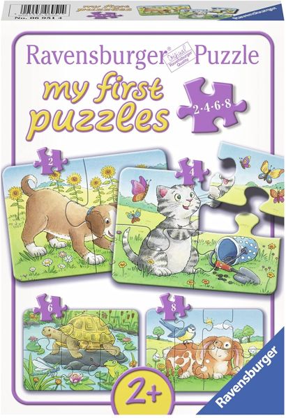 RAV069514 - Mes premiers puzzles - 4 puzzles 2,4,6 et 8 pièces - Animaux de compagnie - 1