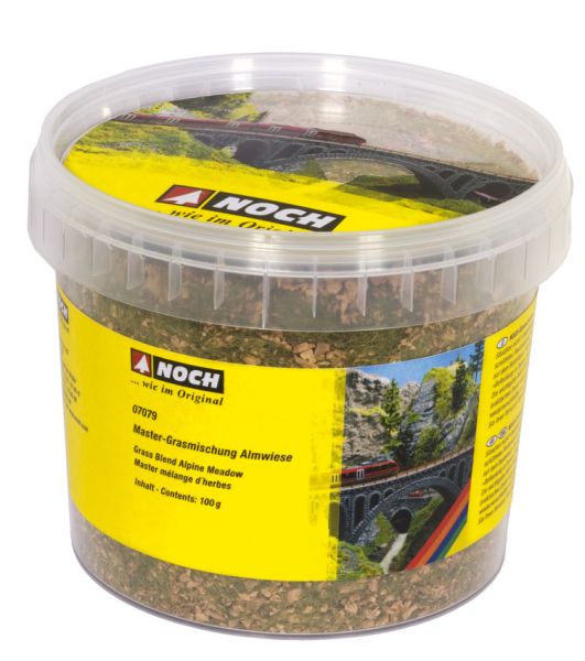 NOC07079 - Pot de flocage mélange d'herbe et caillasse 100g 2.5 à 6mm - 1