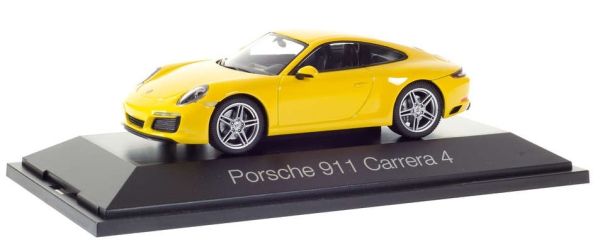 HER071086 - PORSCHE 911 Carrera 4 coupé jaune - 1