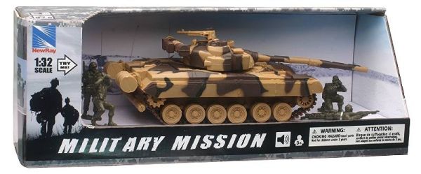 NEW01756 - Tank M1 A1 et soldats avec sons et lumières - 1