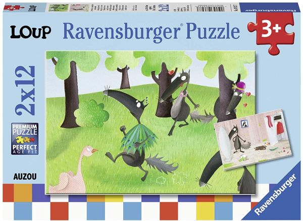 RAV076277 - Puzzle 2x12 Pièces Le loup qui voulait changer de couleur - 1