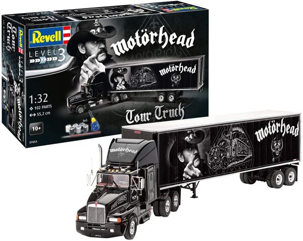 Camion de la tournée de Motörhead avec peinture et colle à assembler et à  peindre