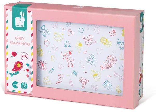 JAN07801 - Coffret de 50 tampons – Girly Stampinoo - 1