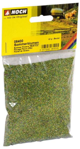 NOC08400 - Sachet de flocage vert pré en fleurs 42grs - 1