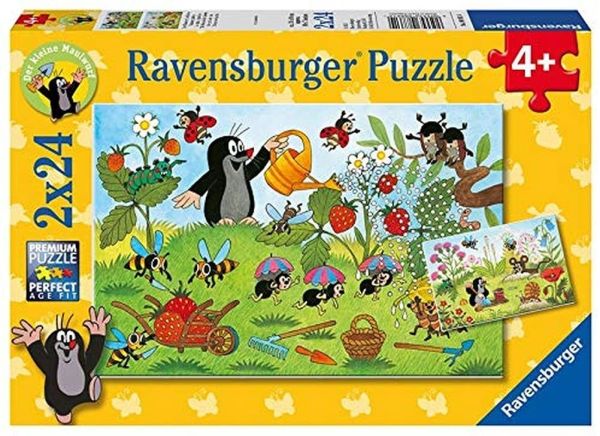 RAV088614 - Puzzle 2x24 Pièces La taupe dans le jardin - 1