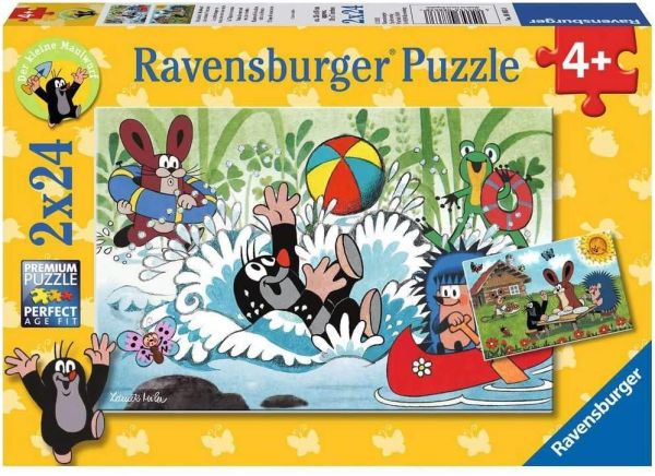 RAV08863 - 2 Puzzles 24 Pièces En vacances avec la Taupe et ses amis - 1