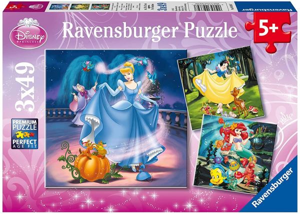 RAV093397 - Puzzle 3x49 Pièces Princesse Disney - 1