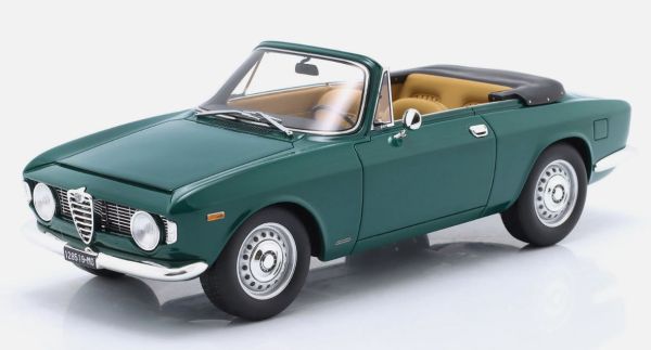 MITICA100088 - ALFA ROMEO Giulia 1600 GTC Cabriolet ouvert 1964 vert - 1