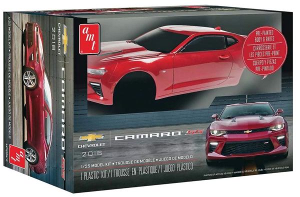 AMT1020M/12 - CHEVROLET Camaro SS 2016 Rouge à assembler - 1