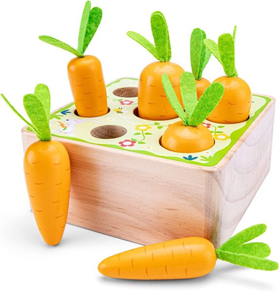 NCT10804 - Jeu de cueillette de carottes en bois - 1