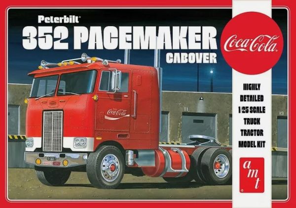 AMT1090/06 - PETERBILT 352 Pacemaker Cabover 6x4 COCA COLA à assembler et à peindre - 1