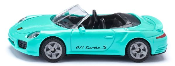SIK1117 - PORSCHE 911 Turbo cabriolet bleu sous blister - 1