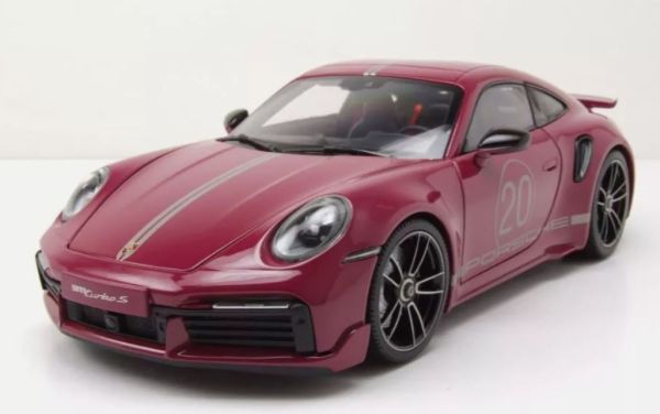 MNC113069075 - PORSCHE 911 Turbo S Coupe Sport design 2021 rouge - 1