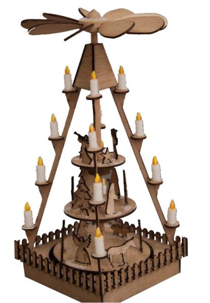 NOC14395 - Pyramide du marché de Noël - 1
