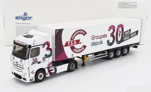 ELI117864 - MERCEDES-ACTROS 1851 4x2 avec remorque 3 Essieux – Transport T.S.E. France 30 ANS - 1