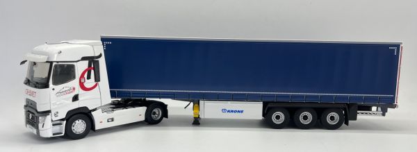 ELI118181 - RENAULT T520 High 2021 4x2 avec remorque bâché 3 Essieux Transports CHANET - 1