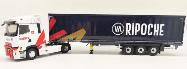 ELI118313 - RENAULT T High 4x2 2021 avec remorque Tautliner bâchée  3 Essieux - Transports RIPOCHE - 1