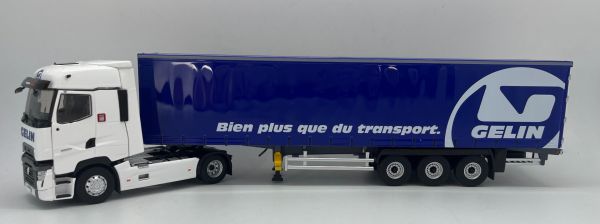 ELI118324 - RENAULT T High 4x2 2021 avec remorque bâchée Tautliner 3 Essieux - Transports GELIN - 1