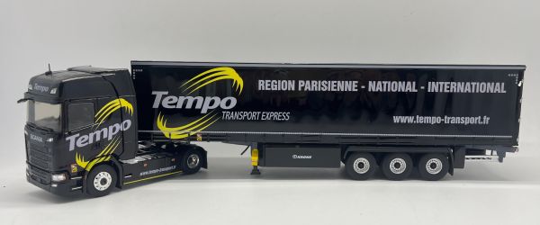 ELI118374 - SCANIA 500 S 4x2 avec remorque bâchée Tautliner - Transport TEMPO - 1