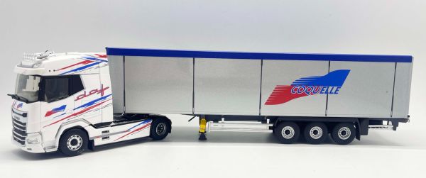 ELI118408 - DAF XG 4x2 4x2 avec remorque à fond mouvant 3 Essieux COQUELLE - 1