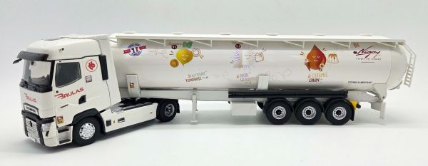 ELI118502 - RENAULT T HIGH 4x2 2023 avec citerne Pulvée NIGAY Caramel - Transports  BRULAS - 1
