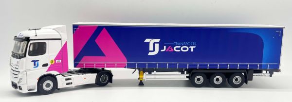 ELI118523 - MERCEDES-BENZ Actros 5 4x2 avec remorque bâchée 3 Essieux Transports JACOT - 1