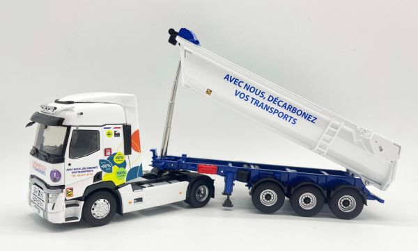 ELI118537 - RENAULT T 480 4x2 avec benne TP 3 Essieux BENNE TP Transports VERMEESCH - 1