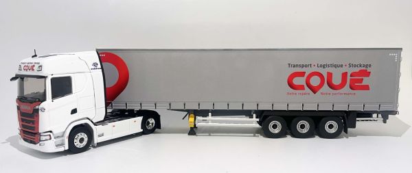 ELI118540 - SCANIA 500 S 4x2 avec remorque bâchée 3 Essieux Transports  COUE - 1