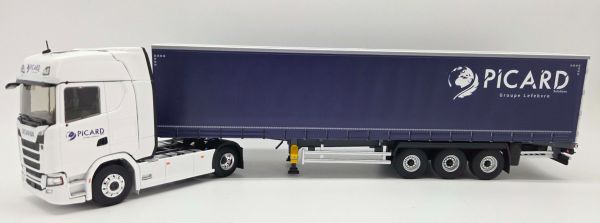 ELI118568 - SCANIA 500S Tautliner 4x2 avec remorque bâchée 3 Essieux PICARD Solutions - 1