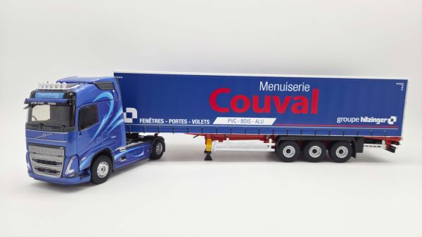 ELI118705 - VOLVO FH 4x2 2020 GRANDCOLAS avec remorque Tautliner 3 Essieux COUVAL Menuiserie - 1