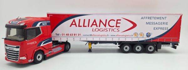 ELI118790 - DAF XG 4x2 avec remorque bâchée 3 Essieux ALLIANCE LOGISTICS - 1