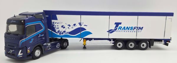 ELI118797 - VOLVO FH Aero 4x2 avec remorque à fond mouvant 3 Essieux TRANSFIM - 1