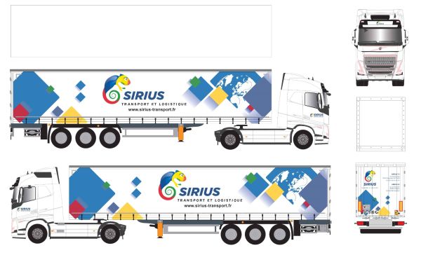 ELI118807 - VOLVO FH 4x2 2020 avec remorque Tautliner 3 Essieux SIRIUS Transport et Logistique - 1