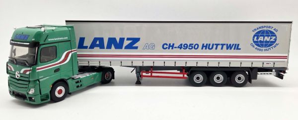 ELI118880 - MERCEDES-BENZ Actros 5 Gigaspace 4x2 avec remorque bâchée 3 Essieux Transport AG - 1