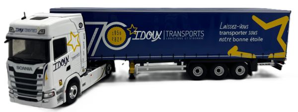 ELI118917 - SCANIA S 500 4x2 avec remorque Tautliner 3 Essieux Transports IDOUX 70ans - 1