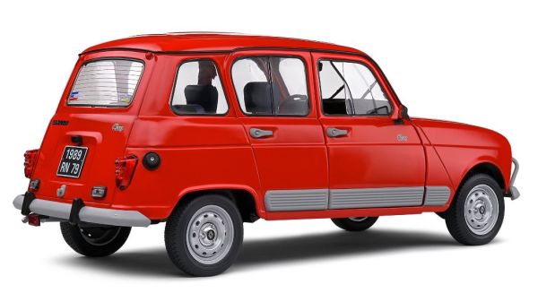 Miniature ODEON 1:43 – Renault 4 CLAN – Rouge – Voiture De Collection Neuve