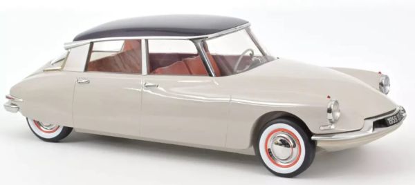 NOREV121570 - CITROEN DS 19 1959 Gris Rosé et Aubergine - 1