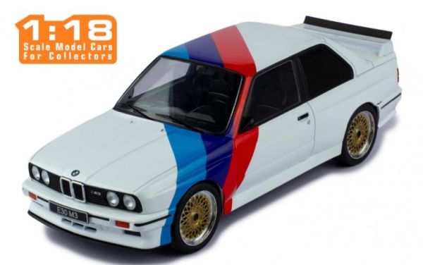 IXO18CMC123.22 - BMW E30 M3 1989 Blanc décoré - 1