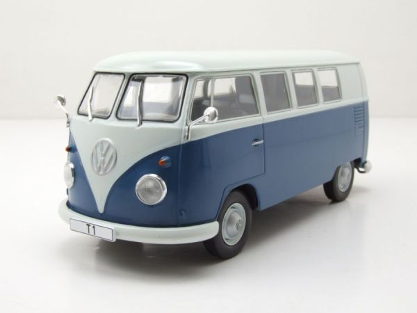 WBXWB124179 - VOLKSWAGEN T1 Bus 1960 Blanc et bleu - 1