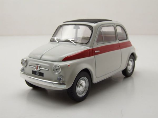 WBXWB124182 - FIAT  500 1960 Blanc et rouge - 1